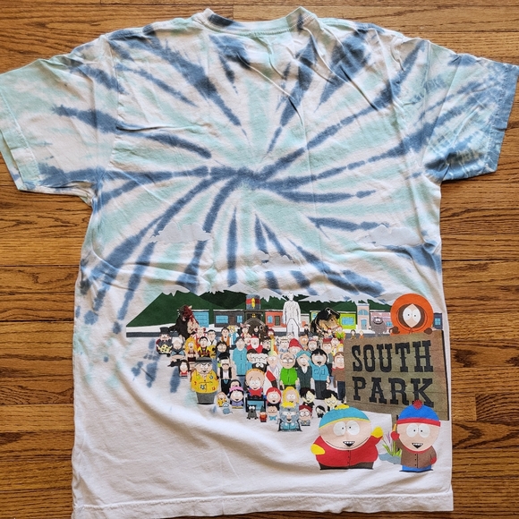 South Park Opening Huf Tie Dye T-shirt Entire Cast 2017 Comedy Central Large - Picture 3 of 6
